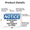 Signmission Do Not Block Gate Keep Clear At All Times, 10 in W x Rectangle, Aluminum OS-2PACK-NS-A-710-L-11080 - alternate 6